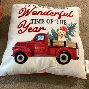 Santa’s Workshop Decorative Pillows. NWT.